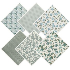 Pinsit 6 Pack Swedish Dishcloths for Kitchen, Super Absorbent Washable Swedish Dish Towels,Reusable floral Paper Towels, No Odor Cellulose Sponge Cloths Dish Towels for Dishes,Cleaning Kitchen