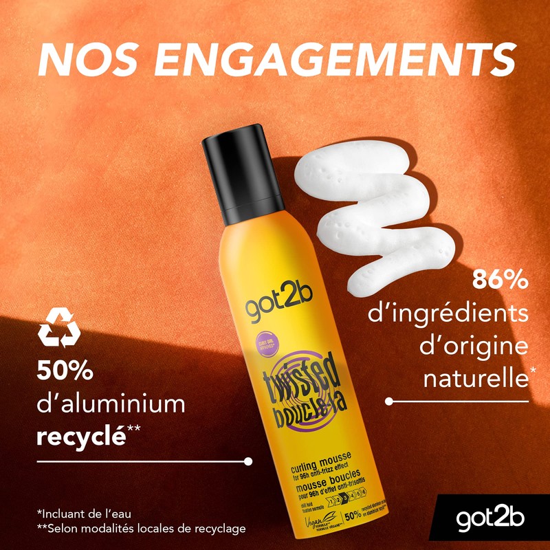 got2b Hairdressing foam for hair - curls - 250 ml.