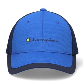 Champion 141-0094 Boys Tricot Convertible Mesh Cap, Blue One Size, blue