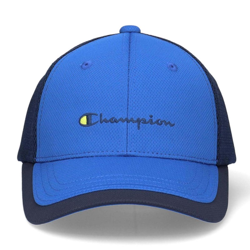 Champion 141-0094 Boys Tricot Convertible Mesh Cap, Blue One Size,