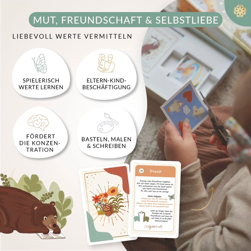 LEBENSKOMPASS Träumerle Board for Children - Vision Board Set for