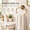 Antique Brass Towel Ring Wall Mounted 180° Rotatable 8.6 Inch