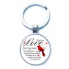 Generic Cardinal Keychain Bereavement Sympathy Gift - Remembrance Grief Red