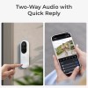 Reolink 2K 5/2.4GHz WiFi Video Battery Doorbell Person/Vehicle - Black