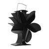 Stove Fan Heat Powered Low Noise Aluminium Alloy 5 Blade