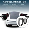 X AUTOHAUX Leather Car Door Anti Kick Pad Sticker for