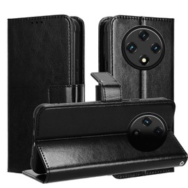 KZIOACSH Wallet Case for UMIDIGI G100/UMIDIGI G100A, Ultra Slim Premium PU Leather Holster Stand Shockproof Case Full Protection Magnetic Closure Kickstand Bumper Cover with Cash and Card Slots,Black