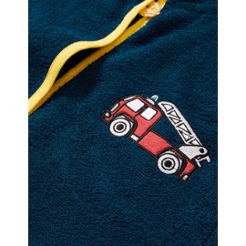 Playshoes Unisex Children's Terrycloth Bathrobe/Dressing Gown, Fire brigade