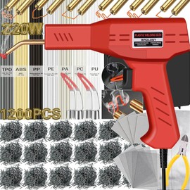 Wrdlosy 220W Plastic Welder, Multipurpose Fit, Plastic Welding Kit, Quick Plastic Repair Welder Kit, More Comfortable Portable, An Ideal DIY Tool