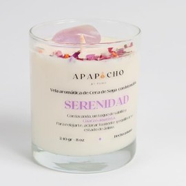 Fuwu, velas aromaticas relajantes de cera de soya con cuarzos naturales, velas decorativas hechas a mano con hierbas de olor, aromatizantes para...   