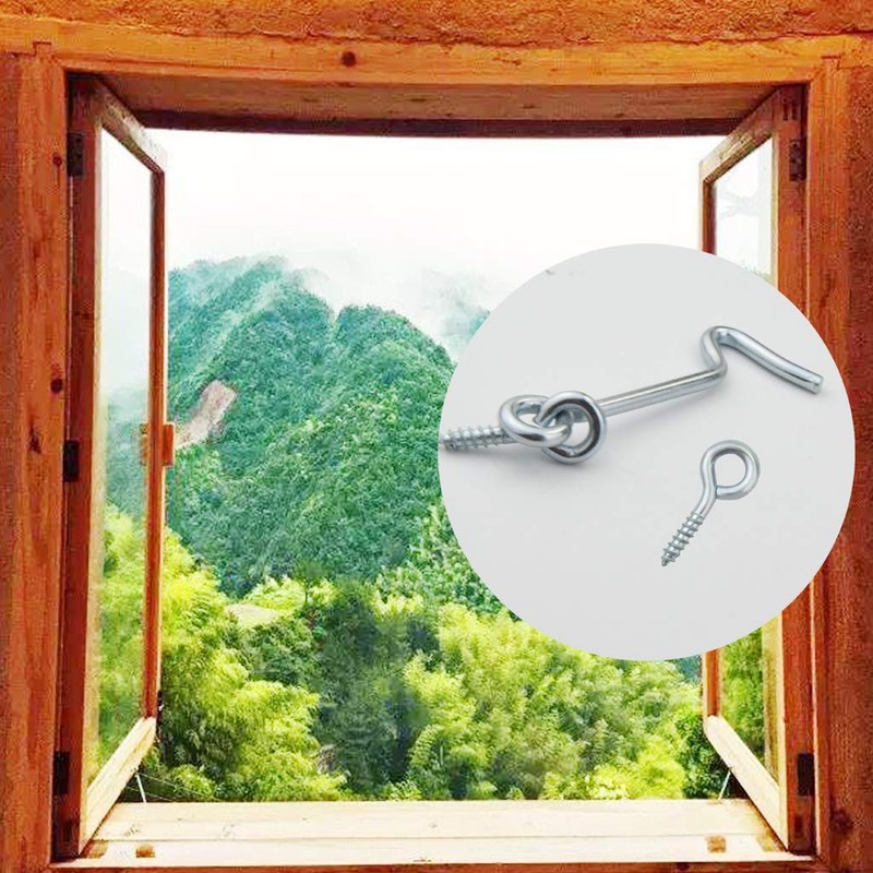 8 Pcs 2.5 inches Cabin Hook Eye Latch Gate Door