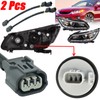2 Pcs LED DRL Adapter to Parking Light Adapter Wiring