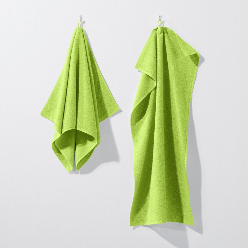 REDBEST Duschtuch Oceanside 8er-Pack Walk-Frottier apfelgrün Größe 70x140 cm