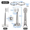 Nanairo-kan Security Camera Mounting Bracket, Stainless Steel, Includes Security Stickers,