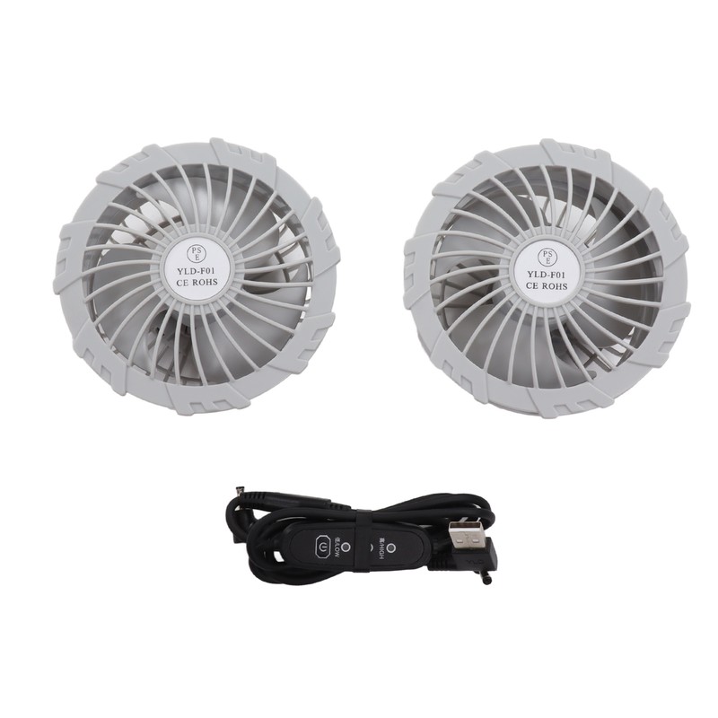 Summer Cooling Fan Vest USB Detachable White Fan Air Conditioning