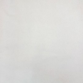 YK 11 Wales Corduroy Fabric 100% Cotton 300GSM Heavyweight, Rigid Textured Stripe for Workwear, Overcoats, DIY Upholstery - White Sold by Yard