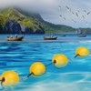 Marker Buoy | Deep Water Float,High Visibility Marker with Cord