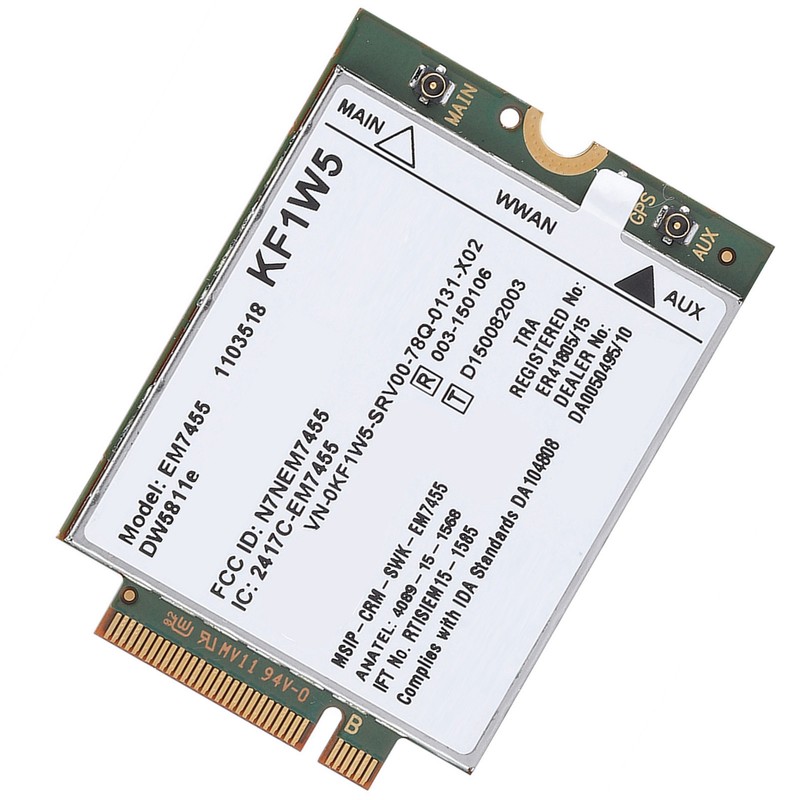 Replacement Wireless EM7455 for Dell DW5811e Qualcomm 4G LTE WWAN