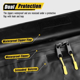 ARKSEN Hitch Cargo Carrier Bag, Waterproof 18.8 Cubic Feet Large Capacity Luggage Storage (58" L x 24" W x 24" H) Fits 60" x 24" Baskets for Car Truck SUV RV or Trailer