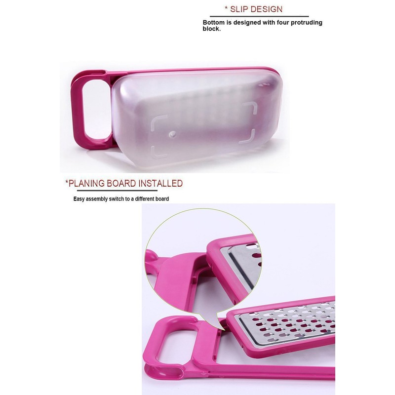 Tenta Kitchen 4 Piece Cheese Grater Set with Container -