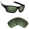 Alphax Grey Green Polarized Replacement Lenses for Oakley Turbine OO9263