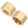 PATIKIL 5/16" Brass Compression Nut,50Pcs Brass Compression Fitting for Air