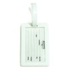 Shacke Medical Equipment Luggage Tag for Respiratory Devices (White/Vertical)