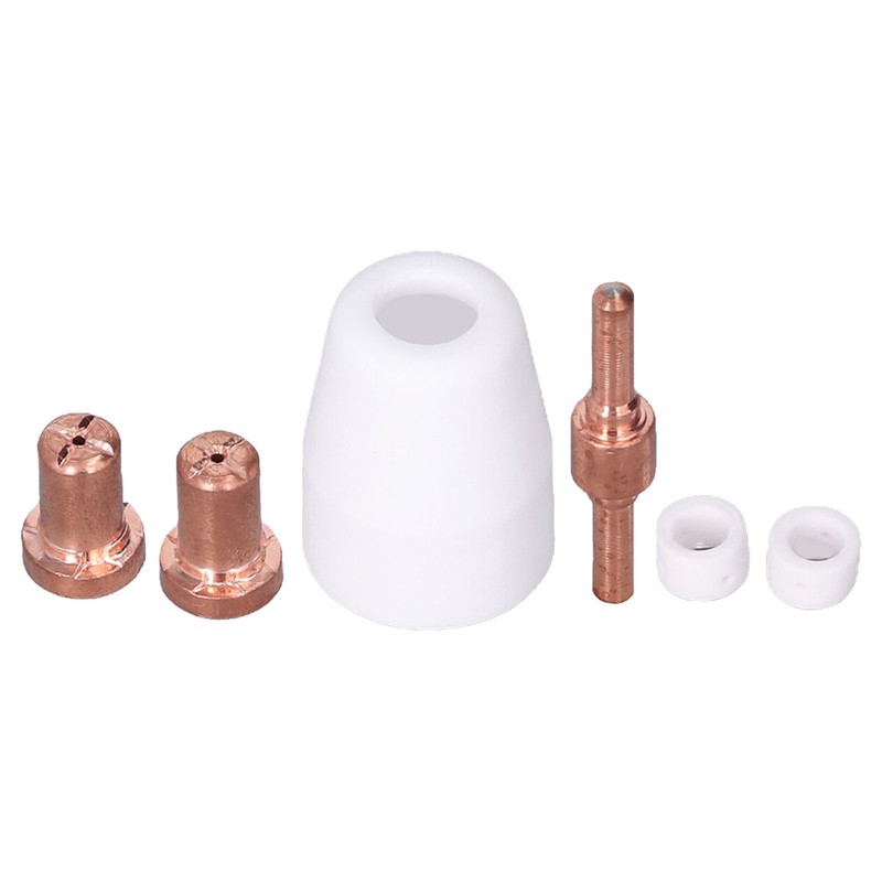 110 Pcs Plasma Torch Accessory Set Porcelain Nozzle Cups Extended