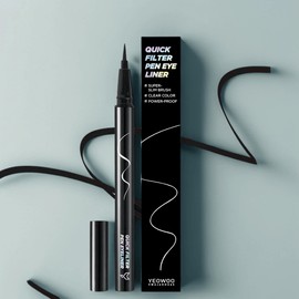 Fox Vanity Waterproof Quick Filter Pen Eyeliner 0.5g, Black Presso, 1 pc. / 여우화장대 워터프루프 퀵필터 펜 아이라이너 0.5g, 블랙프레소, 1개