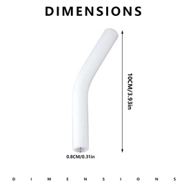 Xvnoesza 12Pcs Silicone Straw Tip Covers Reusable Soft Top for 8mm Diameter Straws