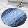 Arotive Round Microfiber Bathroom Rugs, Shaggy Soft and Absorbent Bath