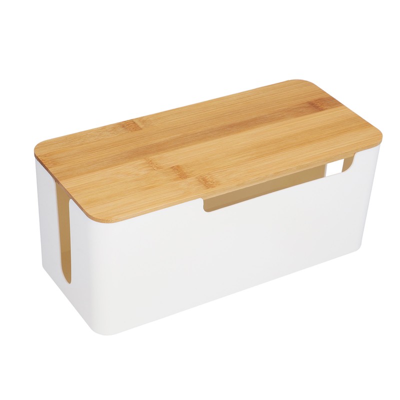 Cable Management Box Stylish Extension Socket Cord Organizer Box with