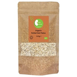Organic Rolled Oat Flakes - Certified Organic- by Busy Beans Organic (500g)