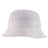 Armycrew Oversized Big Size Men's Cotton Bucket Hat, White, X-Large-XX-Large