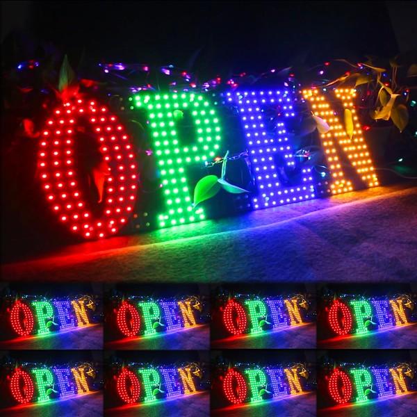 LemonNova 40'' x 14" LED Open Signs for Business, Super