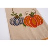 Mud Pie Embroidered Pumpkin Runner, Beige