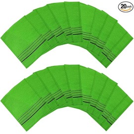Korean Italy Towel Genuine Korean Exfoliating Scrub Bath Mitten 20Pcs Green