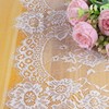 4 Pcs White Lace Table Runners 14 x 120 Inch