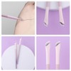 SEWACC 4pcs Eyeliner Brush Fine Angled Eye Liner Brush Angled