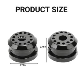 YYTQP Transfer Case Shifter Linkage Bushing Grommet Compatible with Dodge Ram 1500 2500 3500, 2 PCS Transfer Shift Control Lever Bushing with 2 E-Clips Replace 68078974AA 68078975AA