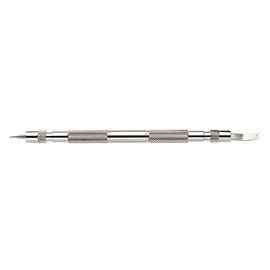 Spring Bar Tool - For Inserting and Removing the Bars - A Solid, Special Tool for Watchmakers - With Two Interchangeable Inserts