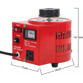 YaeCCC 5Amp Variac Variable Transformer AC Auto Voltage Regulator 500VA 0-130V