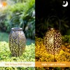 Solar Lanterns Outdoor Waterproof, 2 Pack Solar Garden Lanterns, LED