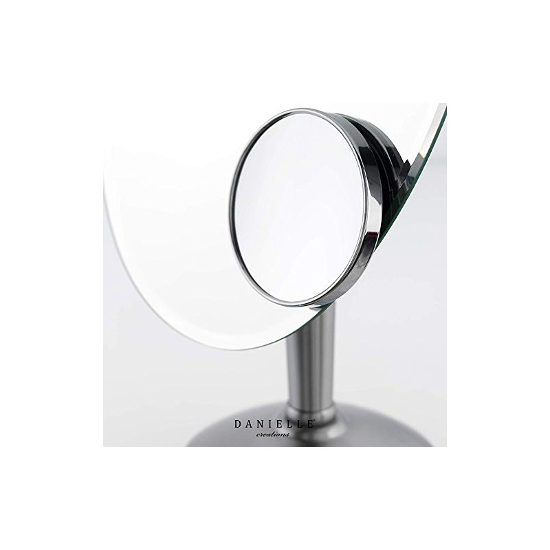 Danielle High Magnification Portable Suction Cup Mirror, 18X