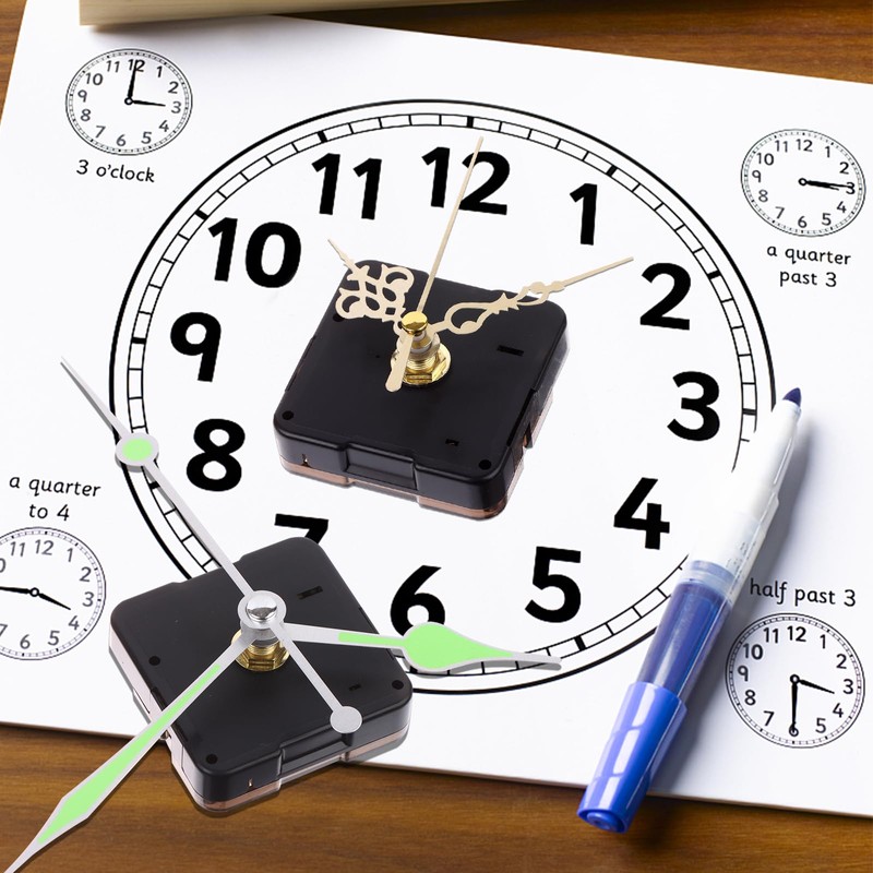 30Sets Quartz Clock Movement Silent Quartz Clock Mechanism Kit Hands
