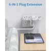 Plug Adapter, Mscien 3 Way Extension Plug with 3 USB,