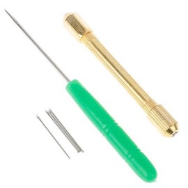 RLMVGBX Professional Doll Rerooting Needle Set – 0.6mm & 0.8mm Sizes with Ergonomic Alloy Handle | DIY Wig Making Tools for Custom Doll Crafting & Hair Restoration