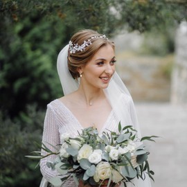 Pearl Drop Wedding Earrings for Brides Bridal Cubic Zirconia Pearl Earrings for Bridesmaid Jewelry Gift Bridal Jewelry for Wedding Mother of the Bride