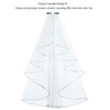 SAMKY Elegant 1T 1 Tier Ribbon Cascade Waterfall Veil -