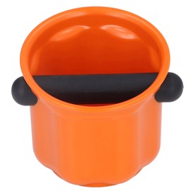 Coffee Knock Box Shock Absorbent Durable Coffee Dump Bin Cafe Accessories for Coffee GroundsOrange